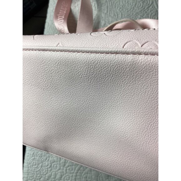 Juicy Couture Powder Blush Upgrade U Mini Tote Bag *Embossed Logo*Pink*Strap*NWT - Picture 5 of 10